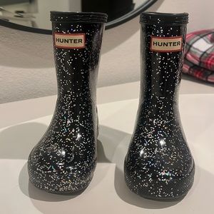 Hunter Glitter Rainboots size 7. Like new!